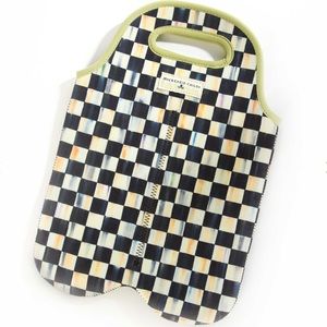 Mackenzie Childs Courtly Check Double Wine Tote